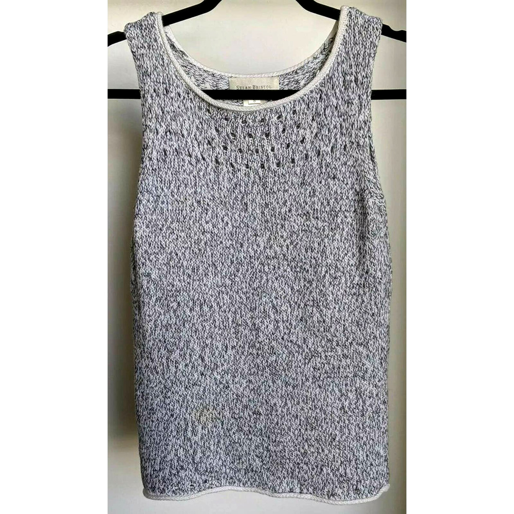 Susan Bristol Knit Sleeveless Top Soft Stretch NEW